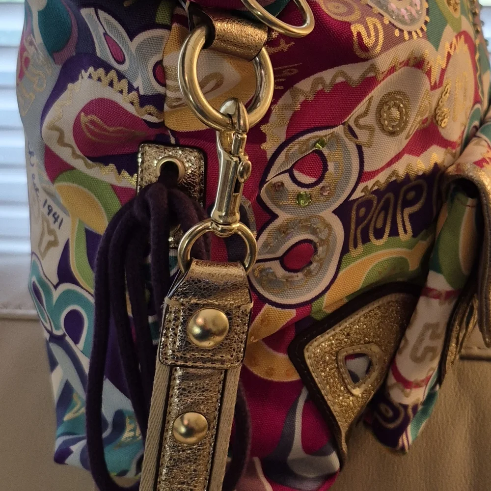 Coach Poppy Spotlight LIMITED Edition Women's Tote Bag EUC - Picture 5 of 16